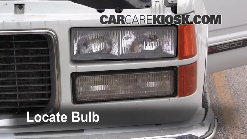 2000 GMC C3500 Sierra SL 7.4L V8 Extended Cab Pickup (2 Door) Luces Luz de estacionamiento (reemplazar foco)